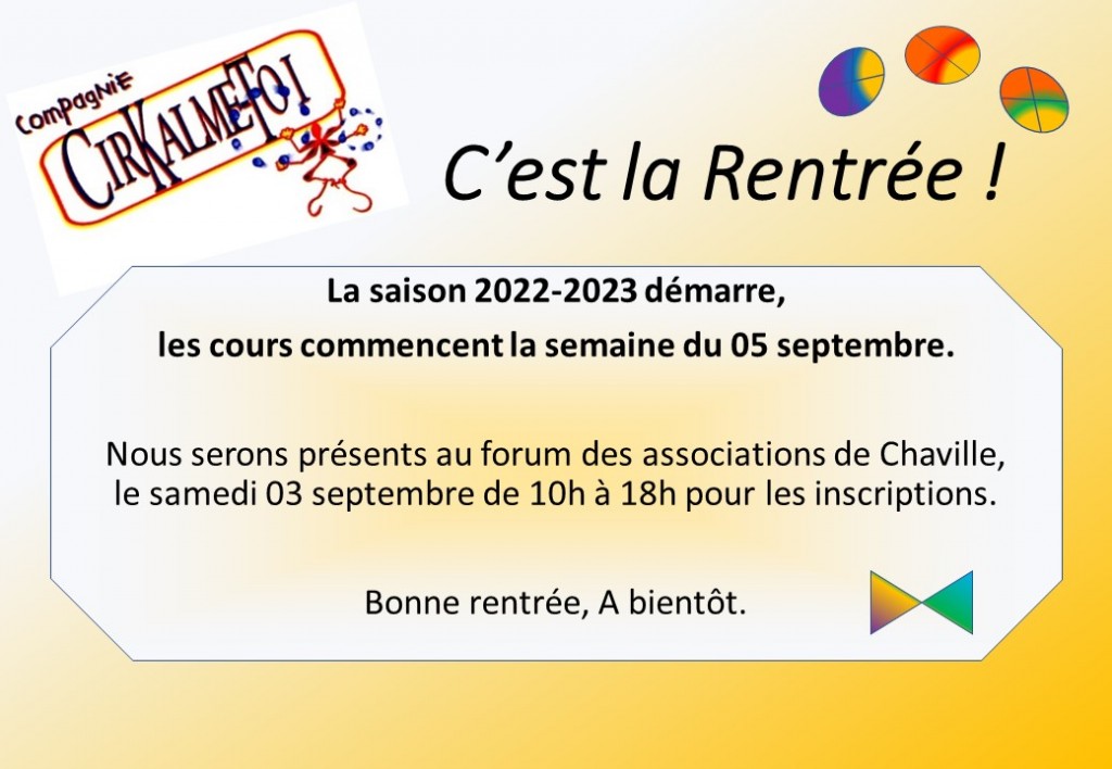 Rentrée 22-23