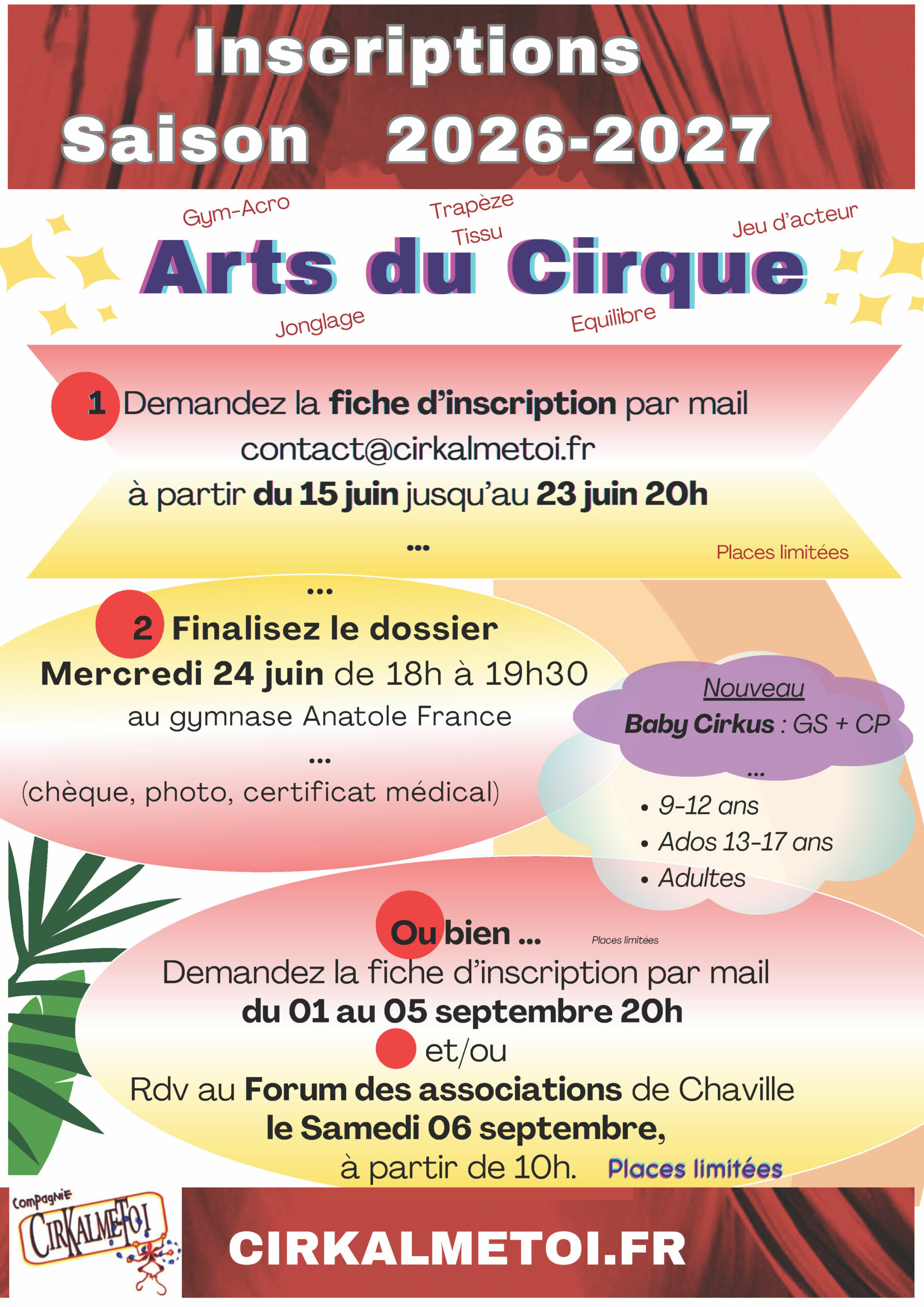 Inscription Saison 26-27